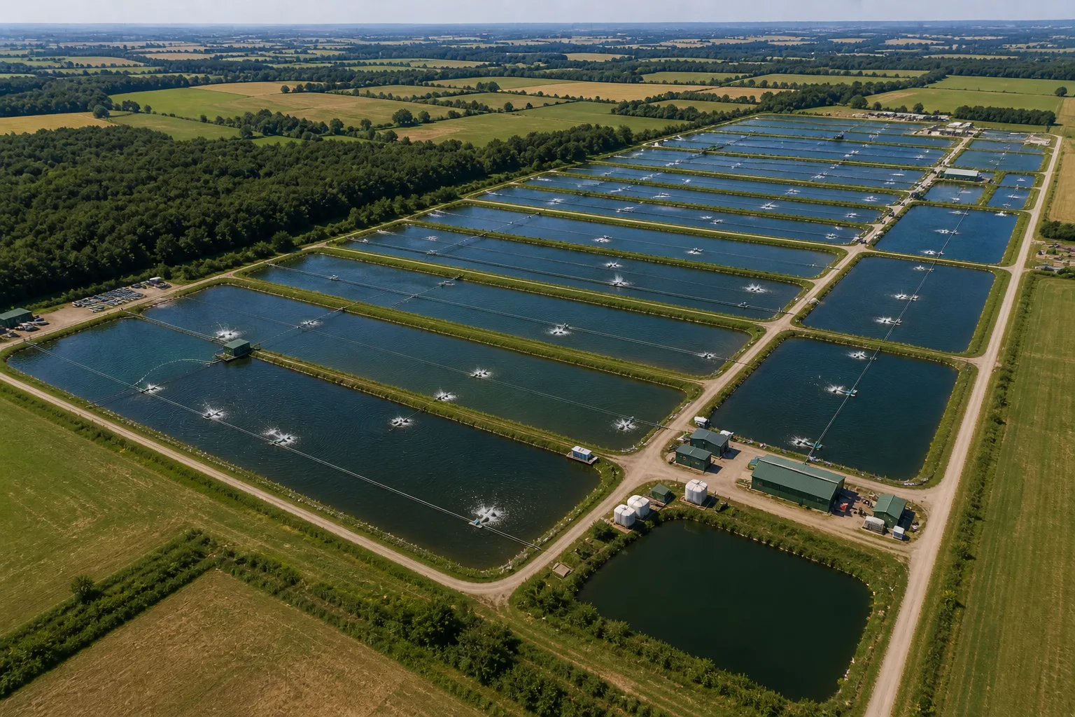 Plan d’eau pouvant accueillir une centrale solaire flottante